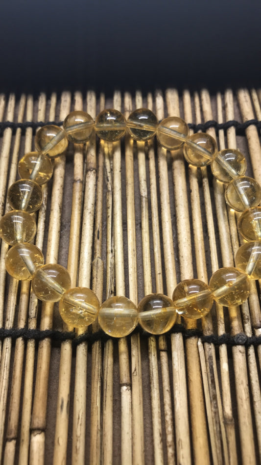 Citrine Quartz Beaded Bracelet
