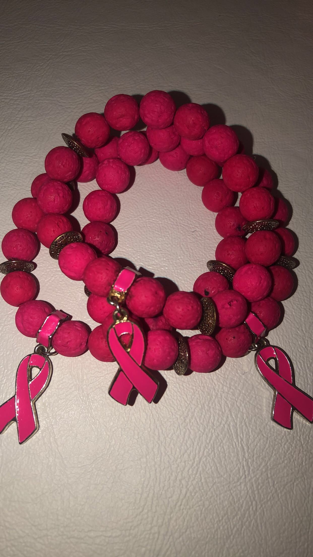Breast Cancer Awareness Inspired Bracelet