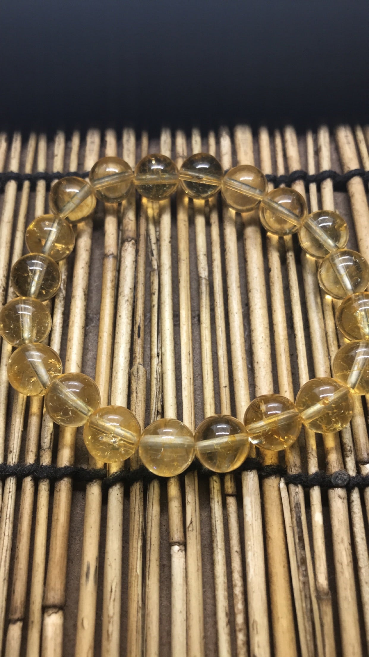 Citrine Quartz Beaded Bracelet