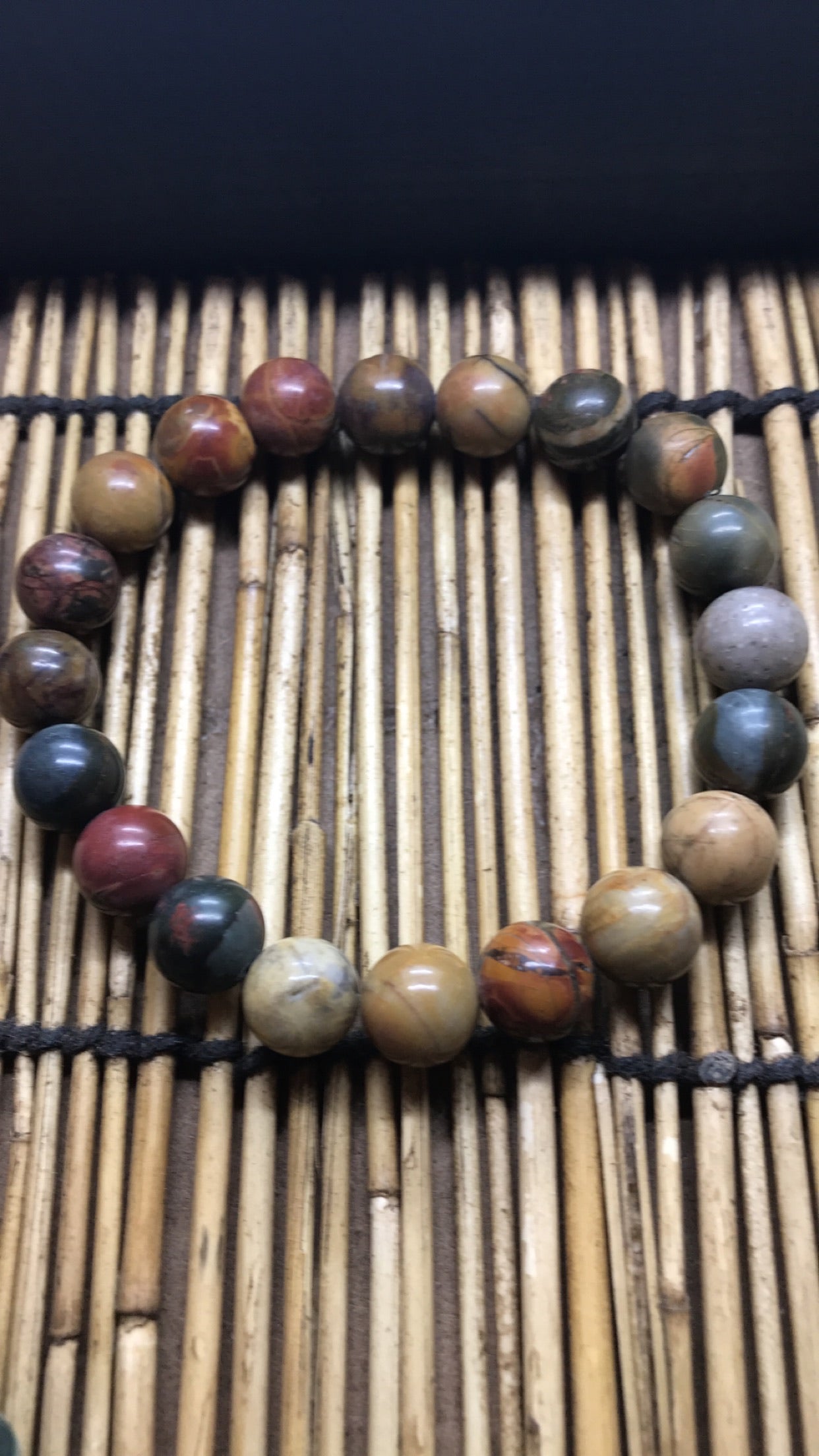 Picasso Jasper Beaded Bracelet