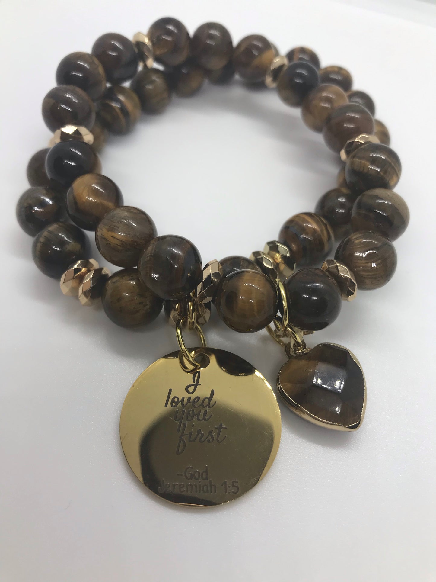 TigersEye “God'sLove” Hematite Spiritual Stack