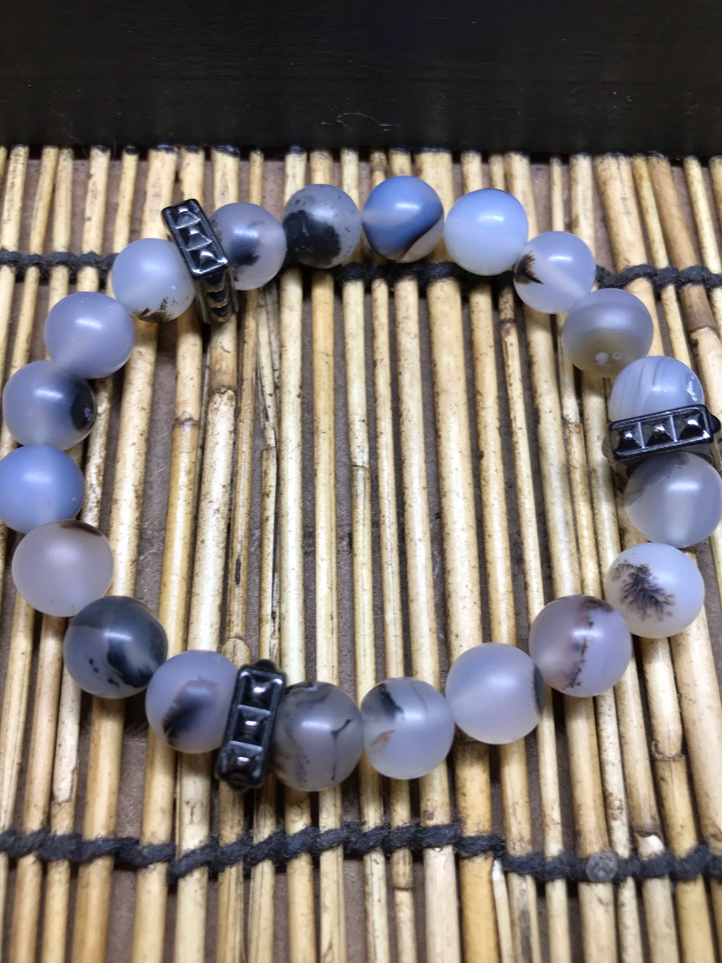 Chalcedony Agate Stone Bracelet