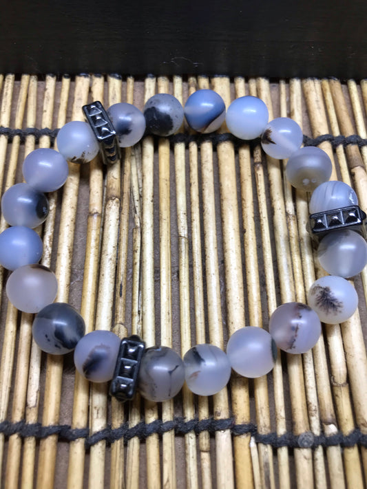 Chalcedony Agate Stone Bracelet