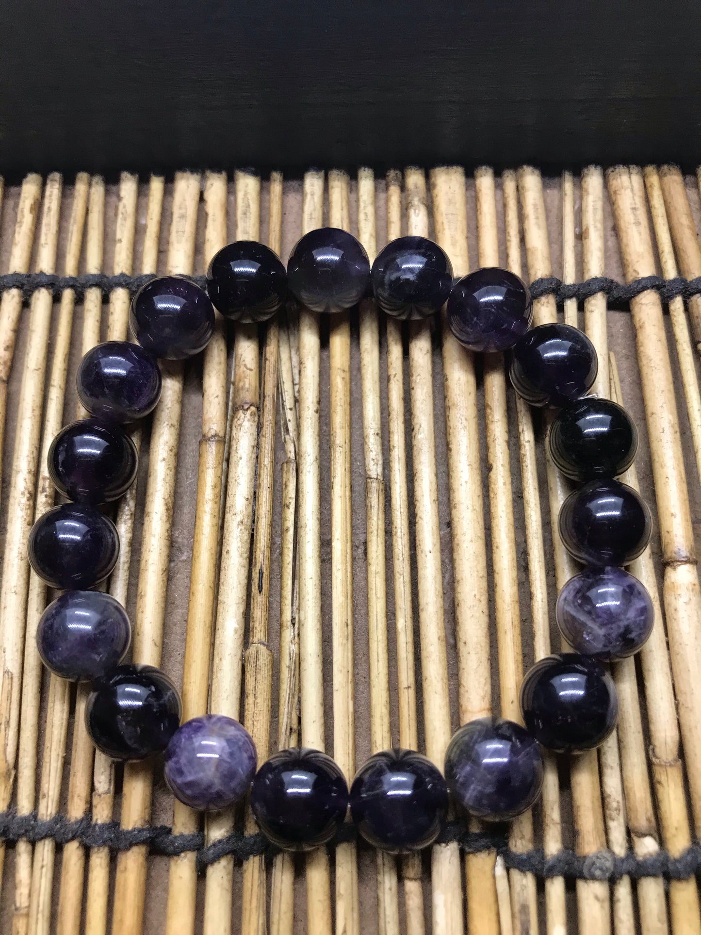 Amethyst Beaded Bracelet