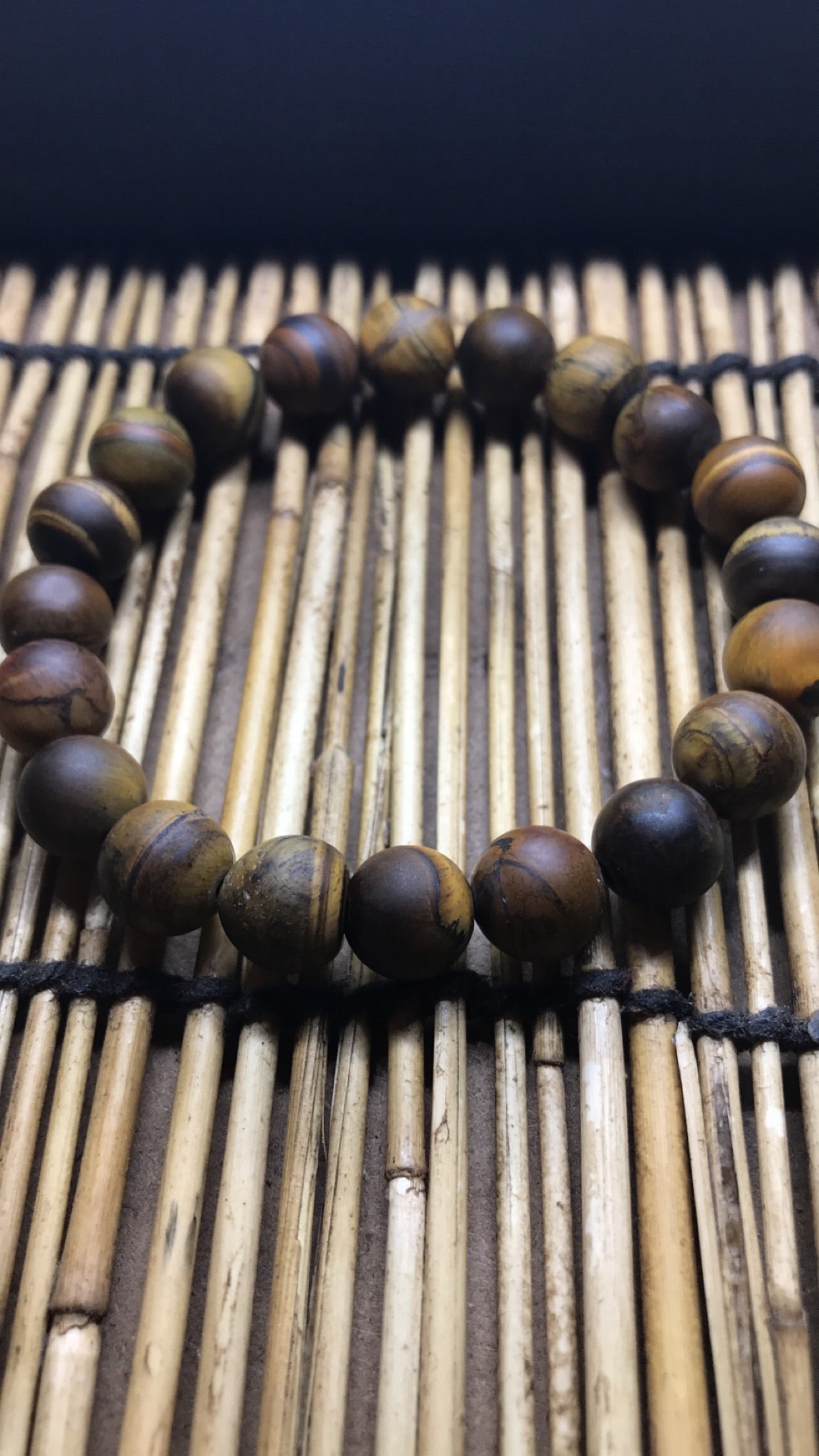 Matte TigersEye Stone Beaded Bracelet