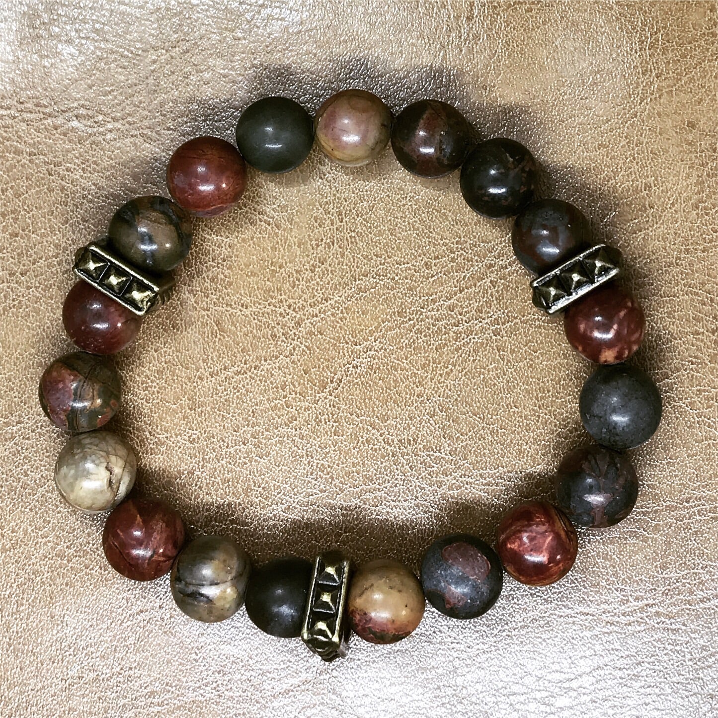 Picasso Jasper Men’s/Unisex Bracelet