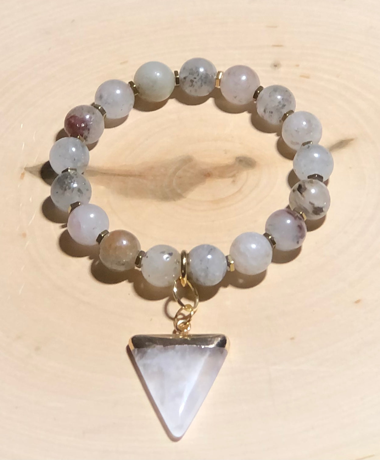 Rutilated Quartz - Quartz Triangle Charm