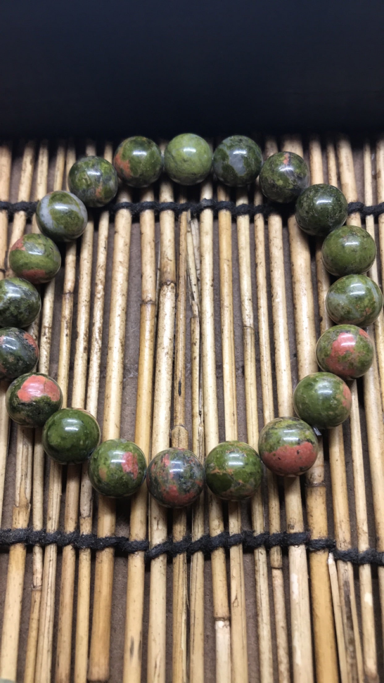 Unakite Beaded Bracelet