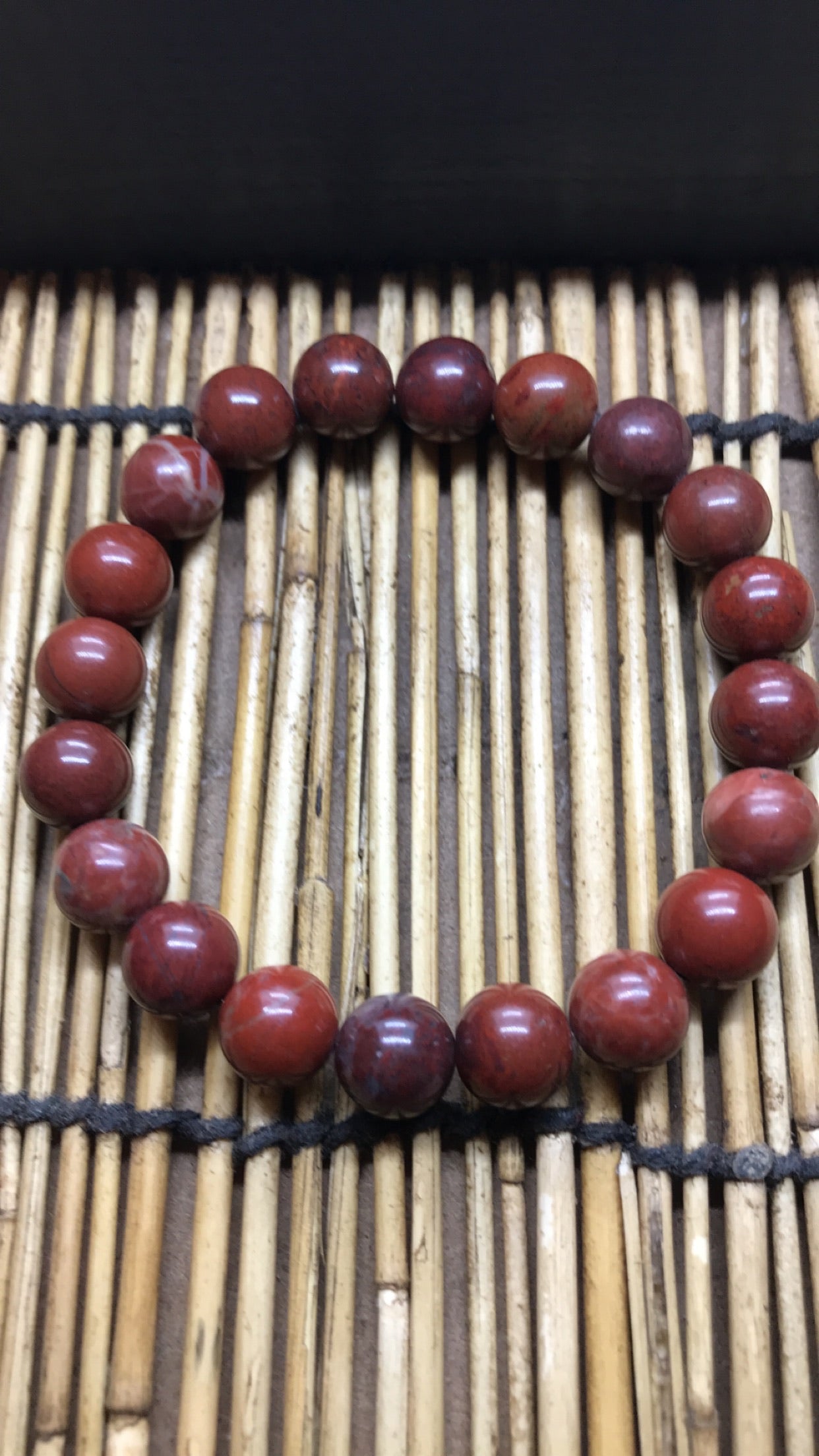 Red Jasper Beaded Bracelet