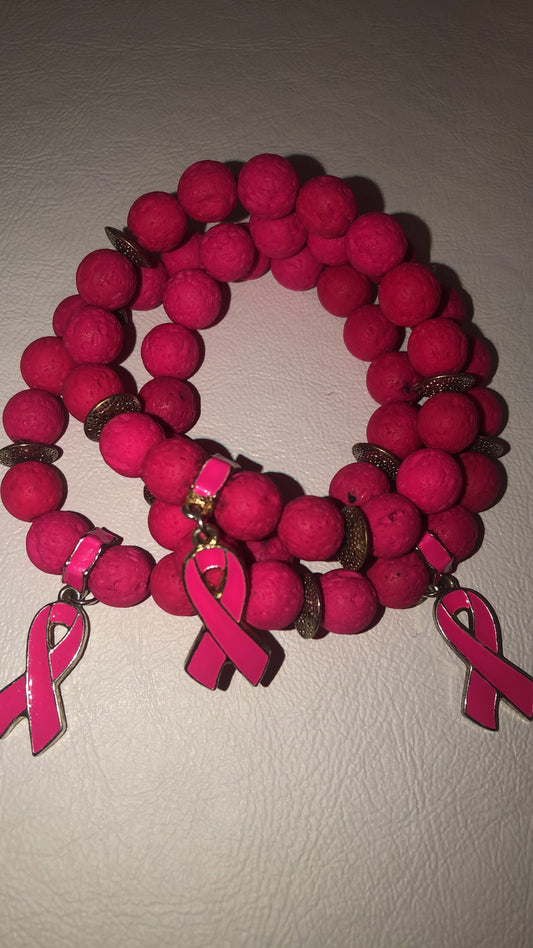 Breast Cancer Awareness Inspired Bracelet