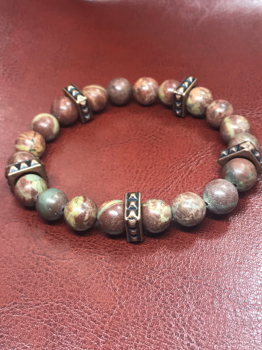 Chinese Jasper Men’s Bracelet