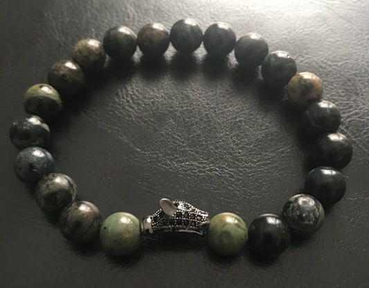 Kambaba Jasper Unisex Bracelet - One of a Kind